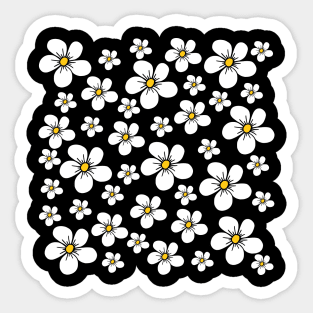 white blooming flower, blossoms, bloom, floral flowerpattern Sticker